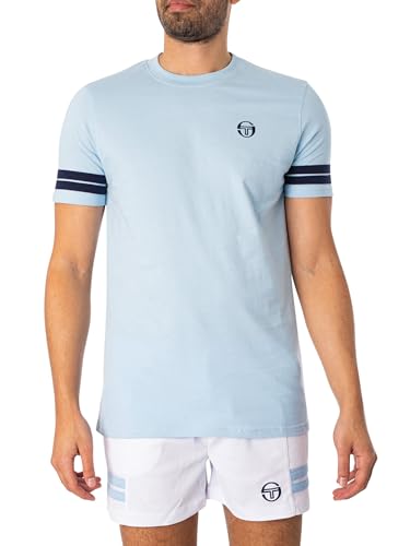 Sergio Tacchini Herren Grello-T-Shirt, Blau, XL von Sergio Tacchini