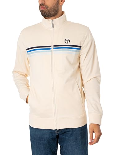 Sergio Tacchini Herren Neue Varena Trainingsjacke, Beige, L von Sergio Tacchini