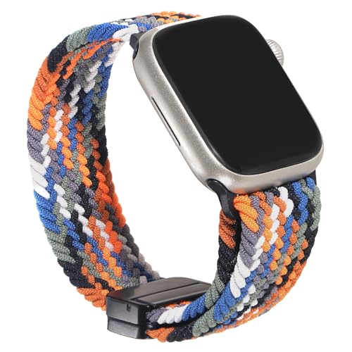 Seronieer Nylon Uhrenarmbänder Kompatibel mit Apple Watch 38/40/41mm Uhr Ersatzbänder Gewebte Sportbänder Kompatibel mit iWatch SE 9 8 7 6 5 4 3 2 1 für Männer und Frauen (Tarnfarbe) von Seronieer