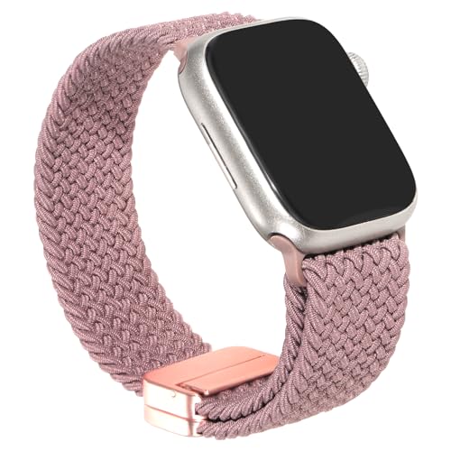 Seronieer Nylon Uhrenarmbänder Kompatibel mit Apple Watch 42/44/45/49mm Uhr Ersatzbänder Gewebte Sportbänder Kompatibel mit iWatch Ultra2/Ultra SE 9 8 7 6 5 4 3 2 1 für Männer und Frauen (Lila) von Seronieer