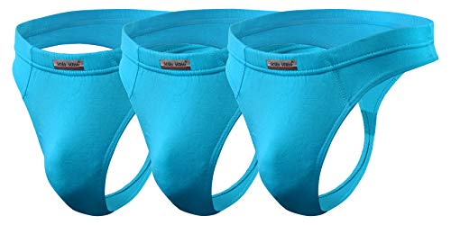 sesto senso Herren String Micromodal Tanga Slips Sexy 1er 3er Pack Thong S 3 Turquoise von sesto senso