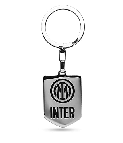 Schlüsselanhänger Inter-Logo, Stahl mit Ky Asset Seite, grau, Kinder und Jugendliche, Sport & Fußball, grau, Taglia unica von Seven