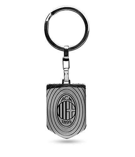 Schlüsselanhänger Logo MILAN, Stahl mit Ky Asset Seite, grau, Kinder und Jugendliche, Sport & Fußball, grau, Taglia unica von Seven