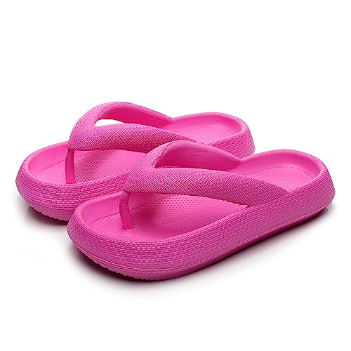 Sfit Damen Badeschuhe Sommer Flip Flops Strand Schlappen Outdoor Badeschlappen Hausschuhe Weichen Sandalen Zehentrenner Slippers,36/37EU von Sfit