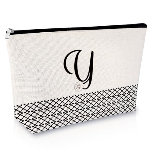 Sfodiary Kosmetiktasche mit Alphabet-Anfangsbuchstaben A-Z, Freundschaftsgeschenk, Geburtstagsgeschenk für Frauen, Monogramm, Reisetasche, Geschenk für sie, beste Freunde, Abschlussfeier, Weihnachten, Sfodiary Kosmetiktasche mit Alphabet-Anfangsbuchstaben A-Z, Freundschaftsgeschenk, Geburtstagsgeschenk für Frauen, Monogramm, Reisetasche, Geschenk für sie, beste Freunde, Abschlussfeier, Weihnachten, von Sfodiary