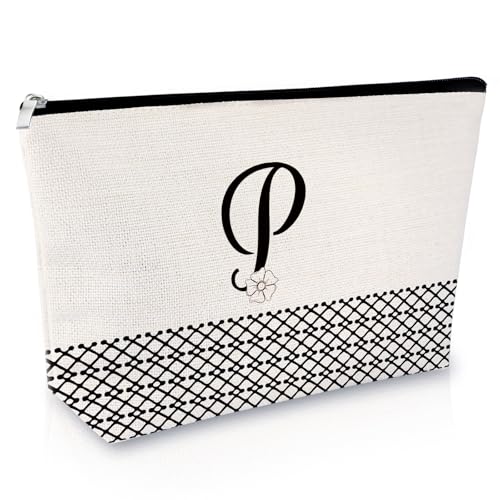 Sfodiary Kosmetiktasche mit Alphabet-Anfangsbuchstaben A-Z, Freundschaftsgeschenk, Geburtstagsgeschenk für Frauen, Monogramm, Reisetasche, Geschenk für sie, beste Freunde, Abschlussfeier, Weihnachten, Sfodiary Kosmetiktasche mit Alphabet-Anfangsbuchstaben A-Z, Freundschaftsgeschenk, Geburtstagsgeschenk für Frauen, Monogramm, Reisetasche, Geschenk für sie, beste Freunde, Abschlussfeier, Weihnachten, von Sfodiary