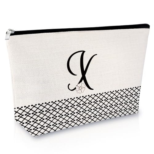 Sfodiary Kosmetiktasche mit Alphabet-Anfangsbuchstaben A-Z, Freundschaftsgeschenk, Geburtstagsgeschenk für Frauen, Monogramm, Reisetasche, Geschenk für sie, beste Freunde, Abschlussfeier, Weihnachten, Sfodiary Kosmetiktasche mit Alphabet-Anfangsbuchstaben A-Z, Freundschaftsgeschenk, Geburtstagsgeschenk für Frauen, Monogramm, Reisetasche, Geschenk für sie, beste Freunde, Abschlussfeier, Weihnachten, von Sfodiary
