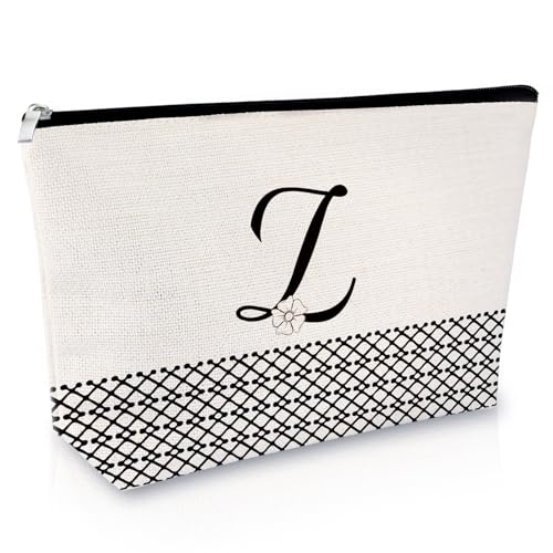 Sfodiary Kosmetiktasche mit Alphabet-Anfangsbuchstaben A-Z, Freundschaftsgeschenk, Geburtstagsgeschenk für Frauen, Monogramm, Reisetasche, Geschenk für sie, beste Freunde, Abschlussfeier, Weihnachten, Sfodiary Kosmetiktasche mit Alphabet-Anfangsbuchstaben A-Z, Freundschaftsgeschenk, Geburtstagsgeschenk für Frauen, Monogramm, Reisetasche, Geschenk für sie, beste Freunde, Abschlussfeier, Weihnachten, von Sfodiary