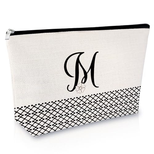 Sfodiary Kosmetiktasche mit Alphabet-Anfangsbuchstaben A-Z, Freundschaftsgeschenk, Geburtstagsgeschenk für Frauen, Monogramm, Reisetasche, Geschenk für sie, beste Freunde, Abschlussfeier, Weihnachten, Sfodiary Kosmetiktasche mit Alphabet-Anfangsbuchstaben A-Z, Freundschaftsgeschenk, Geburtstagsgeschenk für Frauen, Monogramm, Reisetasche, Geschenk für sie, beste Freunde, Abschlussfeier, Weihnachten, von Sfodiary