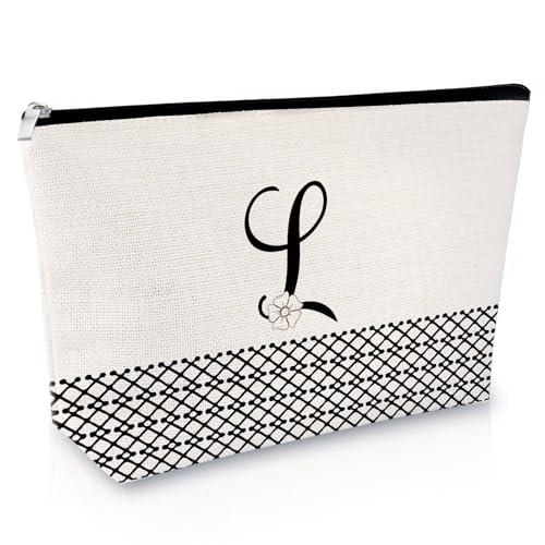 Sfodiary Kosmetiktasche mit Alphabet-Anfangsbuchstaben A-Z, Freundschaftsgeschenk, Geburtstagsgeschenk für Frauen, Monogramm, Reisetasche, Geschenk für sie, beste Freunde, Abschlussfeier, Weihnachten, Sfodiary Kosmetiktasche mit Alphabet-Anfangsbuchstaben A-Z, Freundschaftsgeschenk, Geburtstagsgeschenk für Frauen, Monogramm, Reisetasche, Geschenk für sie, beste Freunde, Abschlussfeier, Weihnachten, von Sfodiary