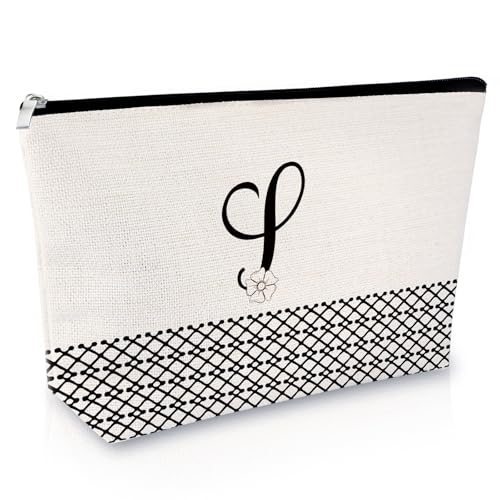 Sfodiary Kosmetiktasche mit Alphabet-Anfangsbuchstaben A-Z, Freundschaftsgeschenk, Geburtstagsgeschenk für Frauen, Monogramm, Reisetasche, Geschenk für sie, beste Freunde, Abschlussfeier, Weihnachten, Sfodiary Kosmetiktasche mit Alphabet-Anfangsbuchstaben A-Z, Freundschaftsgeschenk, Geburtstagsgeschenk für Frauen, Monogramm, Reisetasche, Geschenk für sie, beste Freunde, Abschlussfeier, Weihnachten, von Sfodiary