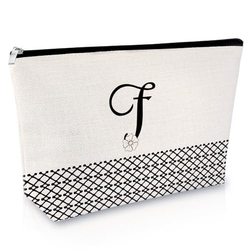 Sfodiary Kosmetiktasche mit Alphabet-Anfangsbuchstaben A-Z, Freundschaftsgeschenk, Geburtstagsgeschenk für Frauen, Monogramm, Reisetasche, Geschenk für sie, beste Freunde, Abschlussfeier, Weihnachten, Sfodiary Kosmetiktasche mit Alphabet-Anfangsbuchstaben A-Z, Freundschaftsgeschenk, Geburtstagsgeschenk für Frauen, Monogramm, Reisetasche, Geschenk für sie, beste Freunde, Abschlussfeier, Weihnachten, von Sfodiary