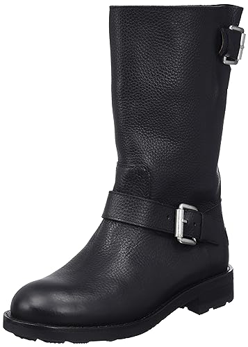 Shabbies Amsterdam Damen ALYD mid Ankle Boot, Black, 42 EU von Shabbies Amsterdam