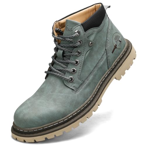 Shaire Herren Leder Chukka Boots | Schnürstiefeletten für Herren | Casual Comfort Boots, 5888-Grün, 42.5 EU Shaire Herren Leder Chukka Boots | Schnürstiefeletten für Herren | Casual Comfort Boots, 5888-Grün, 42.5 EU von Shaire