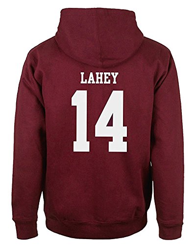 Lässiges modisches Kapuzen-Sweatshirt für Herren, mit Wolfs-Motiv, 24 Teen Stilinski., Rot Lahey 14, M von ShallGood