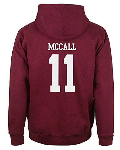 Lässiges modisches Kapuzen-Sweatshirt für Herren, mit Wolfs-Motiv, 24 Teen Stilinski., Rot Mccall 11, XL von ShallGood