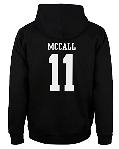 Lässiges modisches Kapuzen-Sweatshirt für Herren, mit Wolfs-Motiv, 24 Teen Stilinski., Schwarz Mccall 11, XS von ShallGood