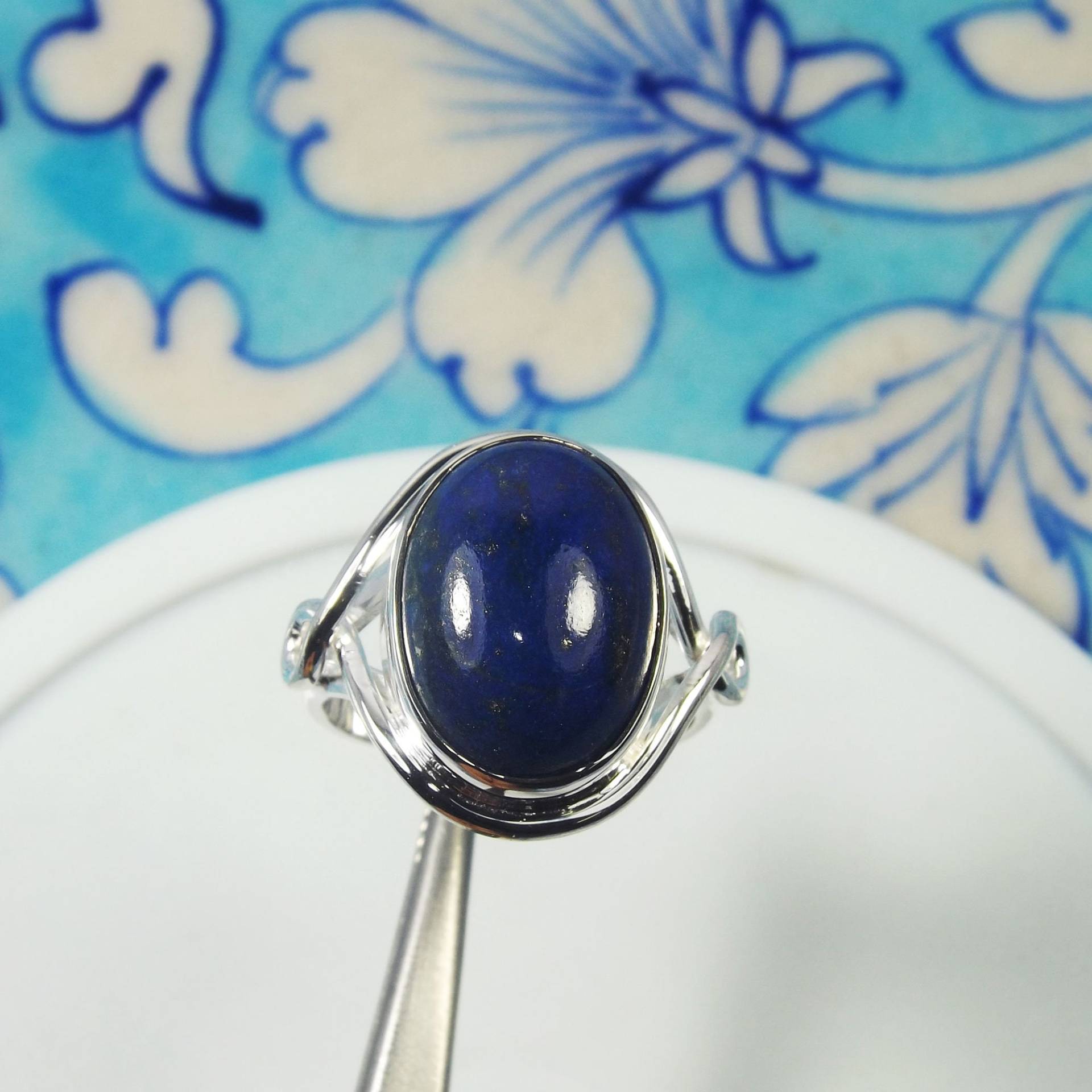Aaa Lapis Lazuli Ring, Solid 925 Sterling Silber, Partywear Black Friday Sale, Frauen Für Sie, Muttertag Geschenk von ShalzDesigns