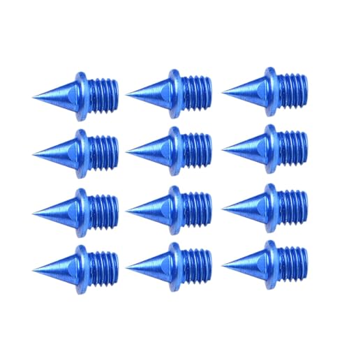 Sharplace 12x Leichtathletik-Laufspikes, Laufspikes, leichte Ersatzspikes für Laufschuhe, Kurzlauf, Prüfungen, Blau von Sharplace