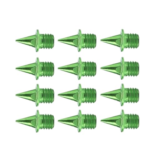 Sharplace 12x Leichtathletik-Laufspikes, Laufspikes, leichte Ersatzspikes für Laufschuhe, Kurzlauf, Prüfungen, Grün von Sharplace