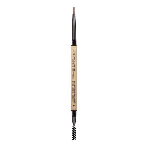 Sharplace Augenbrauenstift mit Pinsel, Super Slim Proffessionals Brow Pencil, Makeup Brow Definer für Frauen, Freundinnen, Paare und Familien, Grauschwarz von Sharplace