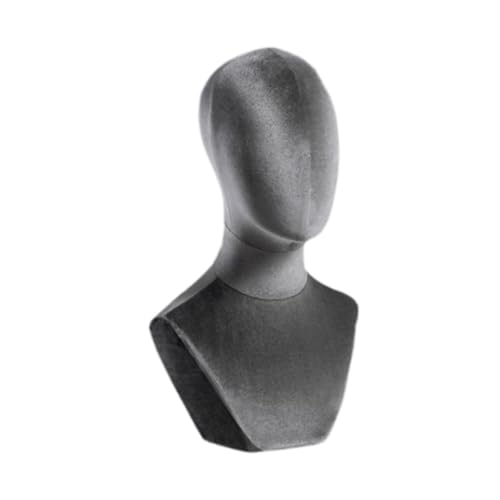 Sharplace Büste Schaufensterpuppe Kopf Perücke Display mit Schulterperücke und Hüte Display Stand Manikin Samtkopf für Perücken Friseur Trainingskappe, Grau Sharplace Büste Schaufensterpuppe Kopf Perücke Display mit Schulterperücke und Hüte Display Stand Manikin Samtkopf für Perücken Friseur Trainingskappe, Grau von Sharplace