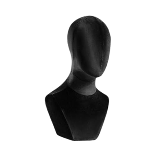 Sharplace Büste Schaufensterpuppe Kopf Perücke Display mit Schulterperücke und Hüte Display Stand Manikin Samtkopf für Perücken Friseur Trainingskappe, Schwarz Sharplace Büste Schaufensterpuppe Kopf Perücke Display mit Schulterperücke und Hüte Display Stand Manikin Samtkopf für Perücken Friseur Trainingskappe, Schwarz von Sharplace