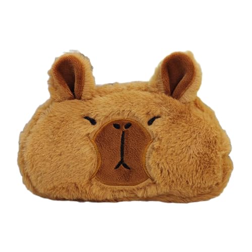 Sharplace Federmäppchen aus Plüsch mit Capybara-Motiv, Bleistifttasche, Stiftehalter, Schreibwaren, Stiftetasche, Plüschtier, Schreibwarentasche für Kinder und, Stil b von Sharplace