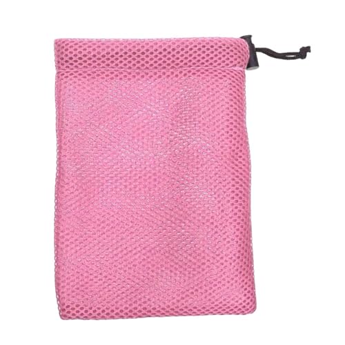 Sharplace Kleine Mesh-Tasche mit Kordelzug, Netztasche, Kordelzug, Netztaschen, Gadgets, Organizer, Aufbewahrungstasche für Golfbälle, Fitnessstudio, Schwimmen, Rosa von Sharplace