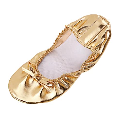 Sharplace Pailletten Ballettschläppchen Ballettschuhe Damen Mädchen Gymnastikschuhe Bauchtanz Tanzschuhe Ballett Schläppchen Gold Ballerinas für Erwachsene, Golden, 37 von Sharplace