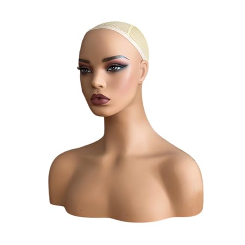 Sharplace Weiblicher Schaufensterpuppenkopf-Perückenhalter mit Schulter-Beauty-Accessoires, Büsten-Perückenständer, Schaufensterpuppenkopf für Brillen, Sharplace Weiblicher Schaufensterpuppenkopf-Perückenhalter mit Schulter-Beauty-Accessoires, Büsten-Perückenständer, Schaufensterpuppenkopf für Brillen, von Sharplace