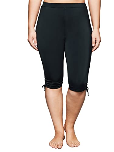 Sheego Damen Große Größen Bade-Capri mit Raffung, Shape-Caprischnitt Badehose Aqua von Sheego