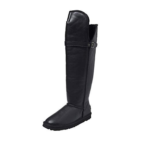 Shenduo Kniestiefel Schneestiefel Winterstiefel Damen Warm Gefüttert Winterschuhe DAA039 Schwarz 40 von Shenduo