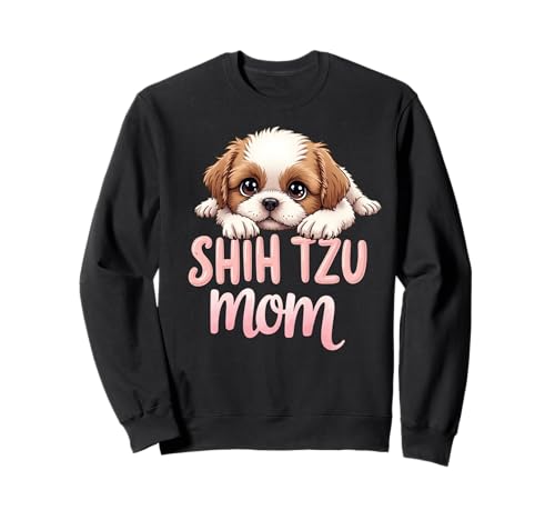 Shih Tzu Mama Hund Shih Tzu Mama Süßer Welpe Sweatshirt Shih Tzu Mama Hund Shih Tzu Mama Süßer Welpe Sweatshirt von Shih Tzu Fun Designs