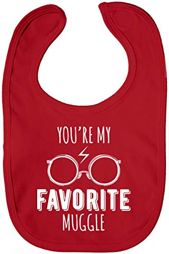 ShirtStreet Fanartikel Fan Kult Film Lätzchen Baumwolle Baby Bib Jungen Mädchen Favorite Muggle, Größe: onesize,Red ShirtStreet Fanartikel Fan Kult Film Lätzchen Baumwolle Baby Bib Jungen Mädchen Favorite Muggle, Größe: onesize,Red von ShirtStreet