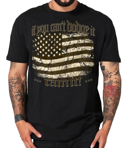 USA Pickup Truck T-Shirts kompatibel mit RAMs Dodge (4XL, rammit schwarz) von Shirtmatic