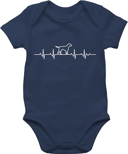 Baby Body Junge Mädchen - Tiermotiv Animal Print - Herzschlag Hund - 6/12 Monate - Navy Blau - strampler neugeborene mit tieren tiermotive herzlinie babybody tiermotiven hunde babykleidung tier und Baby Body Junge Mädchen - Tiermotiv Animal Print - Herzschlag Hund - 6/12 Monate - Navy Blau - strampler neugeborene mit tieren tiermotive herzlinie babybody tiermotiven hunde babykleidung tier und von Shirtracer