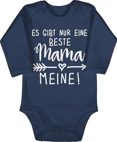 Baby Body langarm Mädchen Junge - Es gibt nur eine beste Mama - Meine Mutti - 6/12 Monate - Navy Blau - muddi best mom strampler mamas babybody mutter ist die babykleidung muttertagsgeschenk Baby Body langarm Mädchen Junge - Es gibt nur eine beste Mama - Meine Mutti - 6/12 Monate - Navy Blau - muddi best mom strampler mamas babybody mutter ist die babykleidung muttertagsgeschenk von Shirtracer