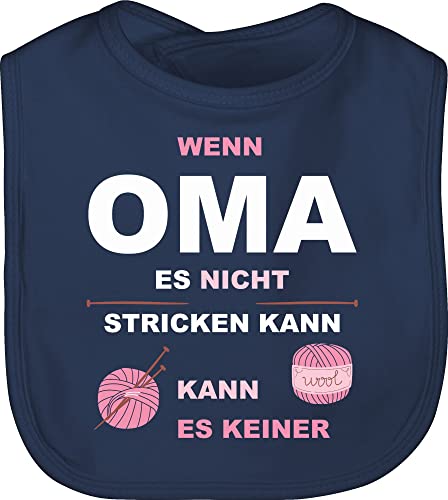 Baby Lätzchen - Strampler Mädchen & Junge - Wenn Oma es nicht stricken kann kann es keiner - Unisize - Navy Blau - geschenke zur geburt sachen für neugeborene omi sabberlatz mit sprüchen strick Baby Lätzchen - Strampler Mädchen & Junge - Wenn Oma es nicht stricken kann kann es keiner - Unisize - Navy Blau - geschenke zur geburt sachen für neugeborene omi sabberlatz mit sprüchen strick von Shirtracer