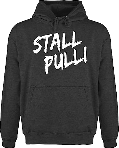 Shirtracer Hoodie Herren Pullover Männer - Pferde - Stallpulli Distressed Reiten - XL - Anthrazit meliert - Fun-Kapuzenpullover Pferde. Hoodies Geschenke für Reiter Hoddies/pullies pferdemotiv von Shirtracer