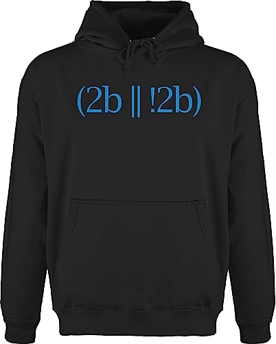 Hoodie Herren Pullover Männer - Programmierer Geschenke - to be or not to be - XXL - Schwarz - Nerd Programming Hoodies nerdgeschenk Computer Hoody entwickler Mathe Kapuzenpullover von Shirtracer