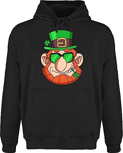 Hoodie Herren Pullover Männer - St. Patricks Day - Cooler Kobold Leprechaun - 4XL - Schwarz - st Patrick Irish Party sant patricksday st-Patricks-Day irisch Patrick's Sankt st.Patricks Saint von Shirtracer