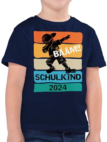 Kinder T-Shirt Jungen - Einschulung Junge - Bääm! Schulkind 2024-164 (14/15 Jahre) - Dunkelblau - bäam Tshirt Jungs einschulungst-Shirt eingeschult schulkinder tischert t Shirt Schulanfang von Shirtracer