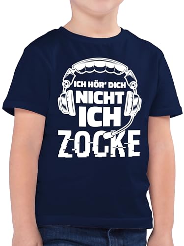 Kinder T-Shirt Jungen - Trend Kinderkleidung und Co - Ich hör Dich Nicht ich zocke - Nicht stören - 164 (14/15 Jahre) - Dunkelblau - Shirt Jungs höre t Shirts kann hören t-Shirts Nichts von Shirtracer