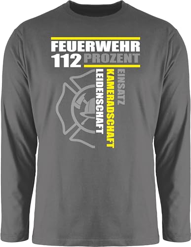 Langarmshirt Herren Langarm Shirt - Feuerwehr 112 Prozent Einsatz Kameradschaft Leidenschaft I Freiwillige Feuerwehr Geschenk - M - Dunkelgrau - wechselkleidung feuerwehrgeschenk Schriftzug Langarmshirt Herren Langarm Shirt - Feuerwehr 112 Prozent Einsatz Kameradschaft Leidenschaft I Freiwillige Feuerwehr Geschenk - M - Dunkelgrau - wechselkleidung feuerwehrgeschenk Schriftzug von Shirtracer