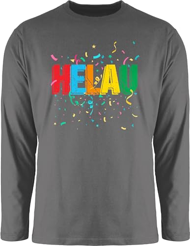 Langarmshirt Herren Langarm Shirt - Karneval & - Helau Alaaf Schriftzug Kostüm Kölle Fasching I Narren - M - Dunkelgrau - Faschings t faschingsshirt Karnevals Oberteil Karneval-Klamotten Langarmshirt Herren Langarm Shirt - Karneval & - Helau Alaaf Schriftzug Kostüm Kölle Fasching I Narren - M - Dunkelgrau - Faschings t faschingsshirt Karnevals Oberteil Karneval-Klamotten von Shirtracer