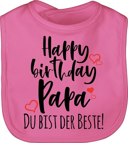 Baby Lätzchen - Strampler Mädchen & Junge - Happy Birthday Papa - Unisize - Pink - geschenke zur geburt sachen für neugeborene dad latz vater sabberlatz der beste babylätze geburtstag bibs Baby Lätzchen - Strampler Mädchen & Junge - Happy Birthday Papa - Unisize - Pink - geschenke zur geburt sachen für neugeborene dad latz vater sabberlatz der beste babylätze geburtstag bibs von Shirtracer