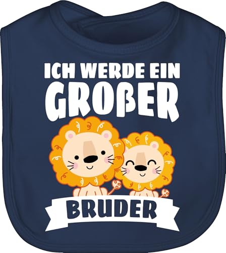 Shirtracer Baby Lätzchen - Ich werde ein großer Bruder - Löwe - Unisize - Navy Blau - grosser geschenk brother geburt latz große brüder geburts babylatz bruder big sabberlatz für großen groser Shirtracer Baby Lätzchen - Ich werde ein großer Bruder - Löwe - Unisize - Navy Blau - grosser geschenk brother geburt latz große brüder geburts babylatz bruder big sabberlatz für großen groser von Shirtracer