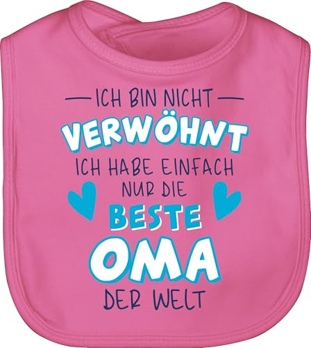 Shirtracer Baby Lätzchen - Sprüche - Ich bin nicht verwöhnt - Ich habe einfach nur die beste Oma der Welt - Navy/Blau - Unisize - Pink - lustige babysachen spruch ist babylätze Shirtracer Baby Lätzchen - Sprüche - Ich bin nicht verwöhnt - Ich habe einfach nur die beste Oma der Welt - Navy/Blau - Unisize - Pink - lustige babysachen spruch ist babylätze von Shirtracer