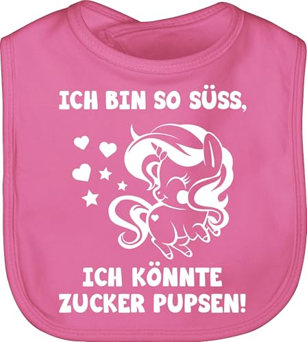 Shirtracer Baby Lätzchen - Sprüche - Ich bin so süß, ich könnte Zucker pupsen - Unisize - Pink - lustige babysachen spruch süß schlabberlatz babykleidung mit süßen sprüchen spruche pups sabberlatz Shirtracer Baby Lätzchen - Sprüche - Ich bin so süß, ich könnte Zucker pupsen - Unisize - Pink - lustige babysachen spruch süß schlabberlatz babykleidung mit süßen sprüchen spruche pups sabberlatz von Shirtracer